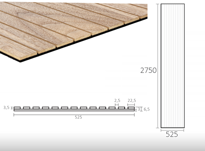 FLEX |  GS Acoustic Slat Wall Covering 