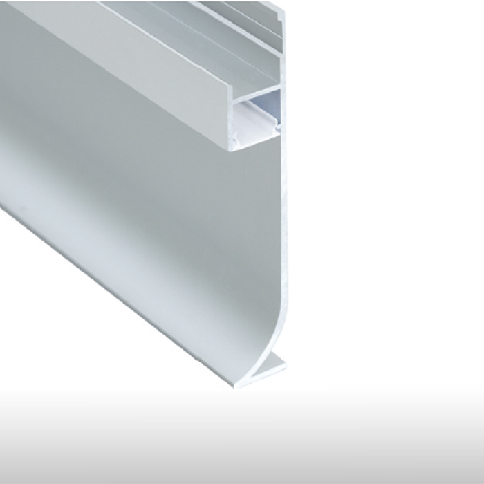 Aluminum skirting board 70 x 11 mm