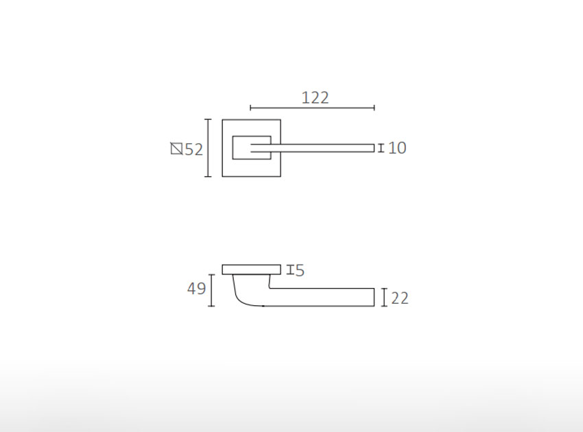 Door handle - 4007 5S Q