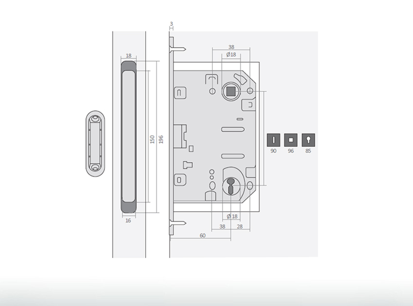 Kit de ferragens PREMIUM GOLD