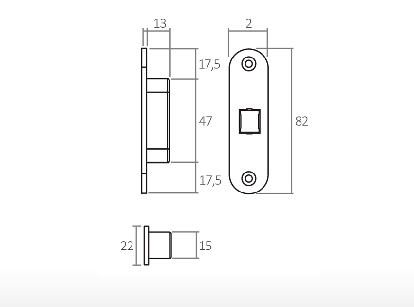 ALU TOUCH Magnetic lock