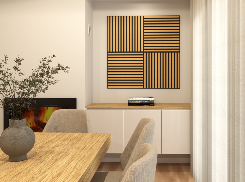 SQUARE | GS Acoustic Slat Wall Covering 